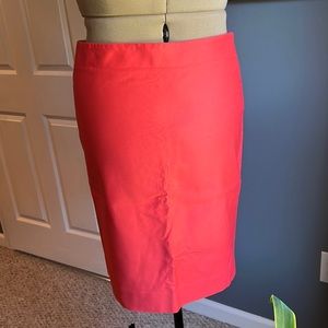 J.Crew: No. 2 Pencil Skirt, size: 10, coral